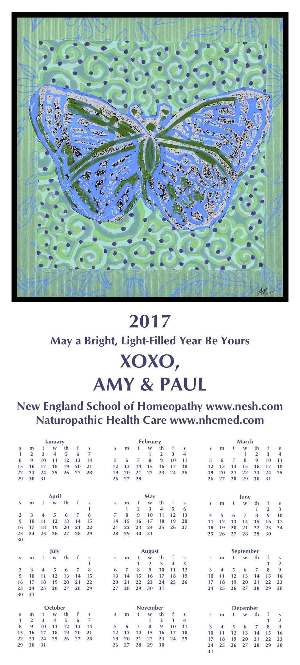 calendars from previous years new england school of homeopathy